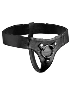 Strap U - Leren Strap On Harnas - Zwart