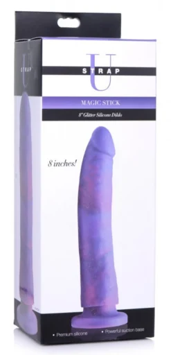 Strap U - Magic Stick Siliconen Dildo Met Glitters - 20 cm
