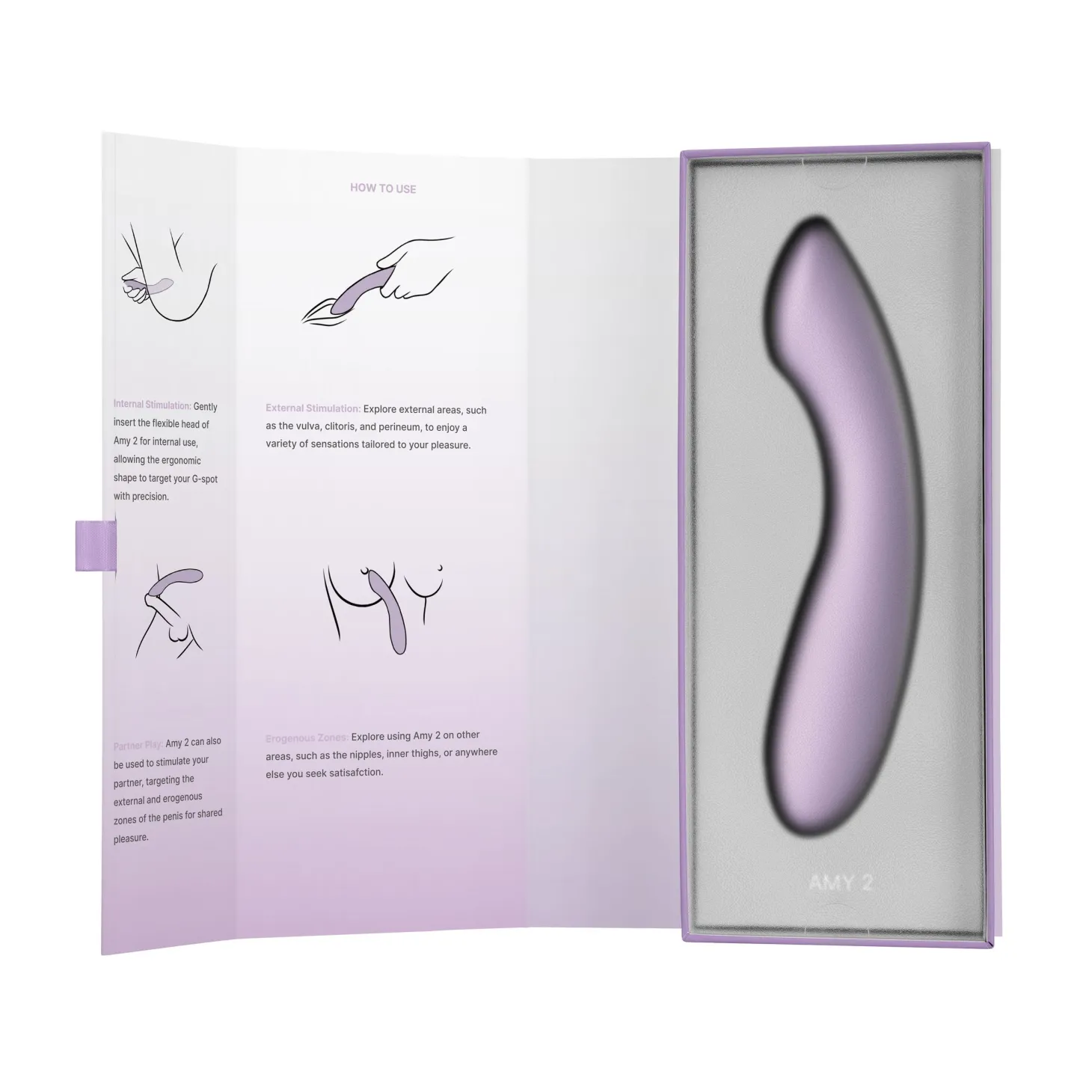 SVAKOM Amy 2 - G-Spot Vibrator - Lila