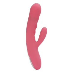 SVAKOM - Avery Thrusting Rabbit Vibrator - Aardbei Roze