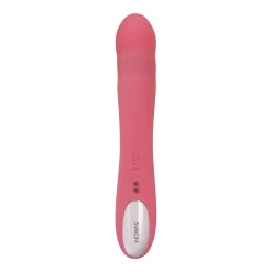 SVAKOM - Avery Thrusting Rabbit Vibrator - Aardbei Roze