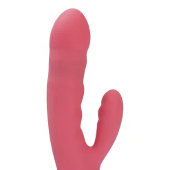 SVAKOM - Avery Thrusting Rabbit Vibrator - Aardbei Roze