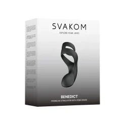 SVAKOM - Benedict Dubbele Ring Perineum Stimulator - Zwart
