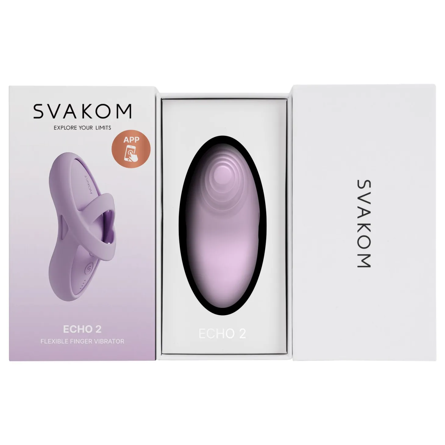 SVAKOM- Echo 2 Vingervibrator - Pink Lilac
