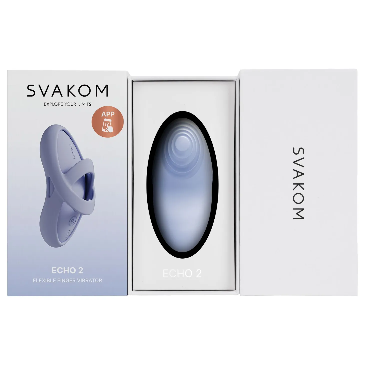 SVAKOM - Echo 2 Vingervibrator - Sky Blue