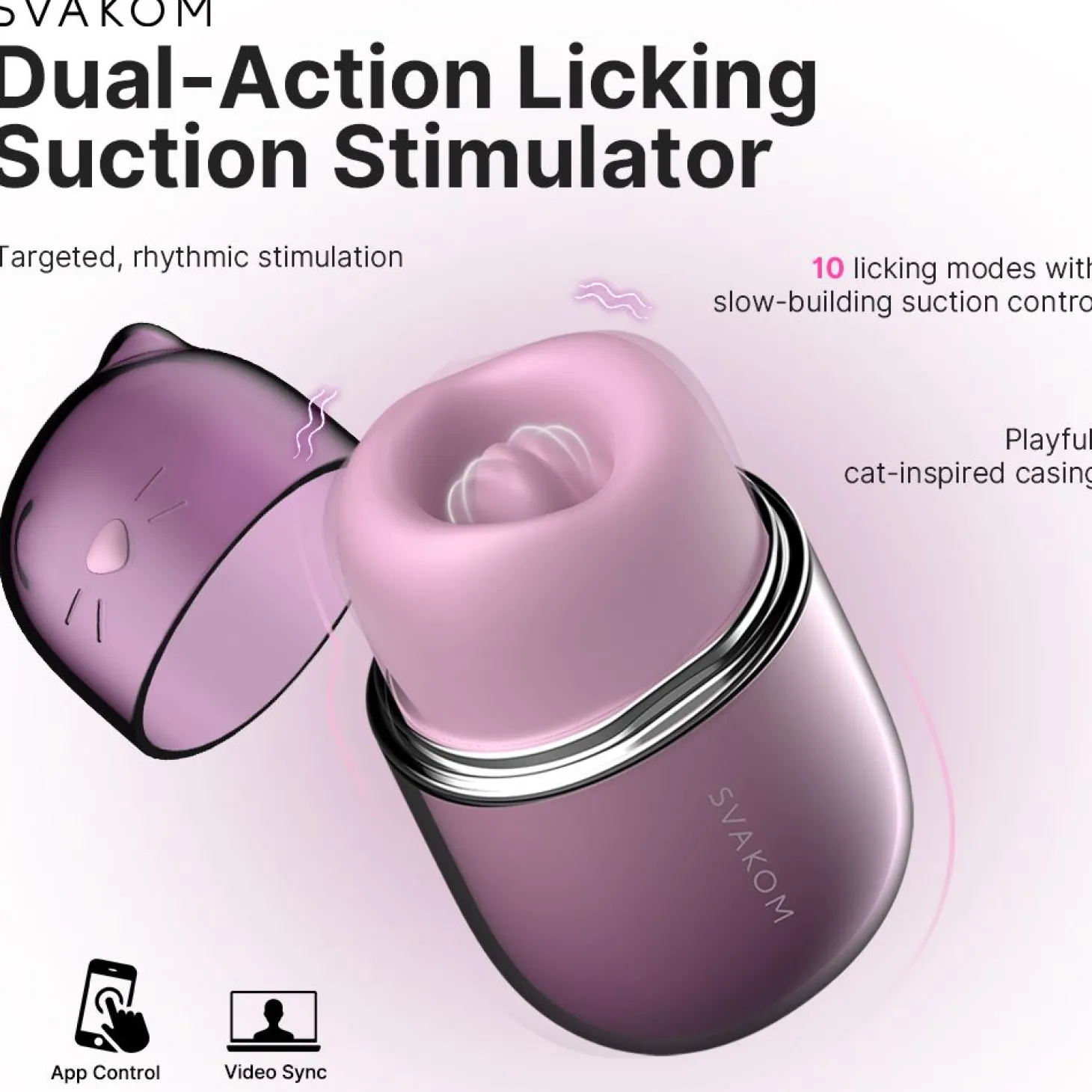 SVAKOM - Klitty Clitorisstimulator - Dusty Lavender