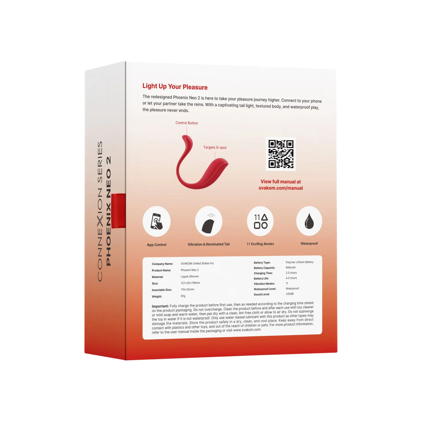 SVAKOM - Phoenix Neo 2 Interactieve Bullet Vibrator