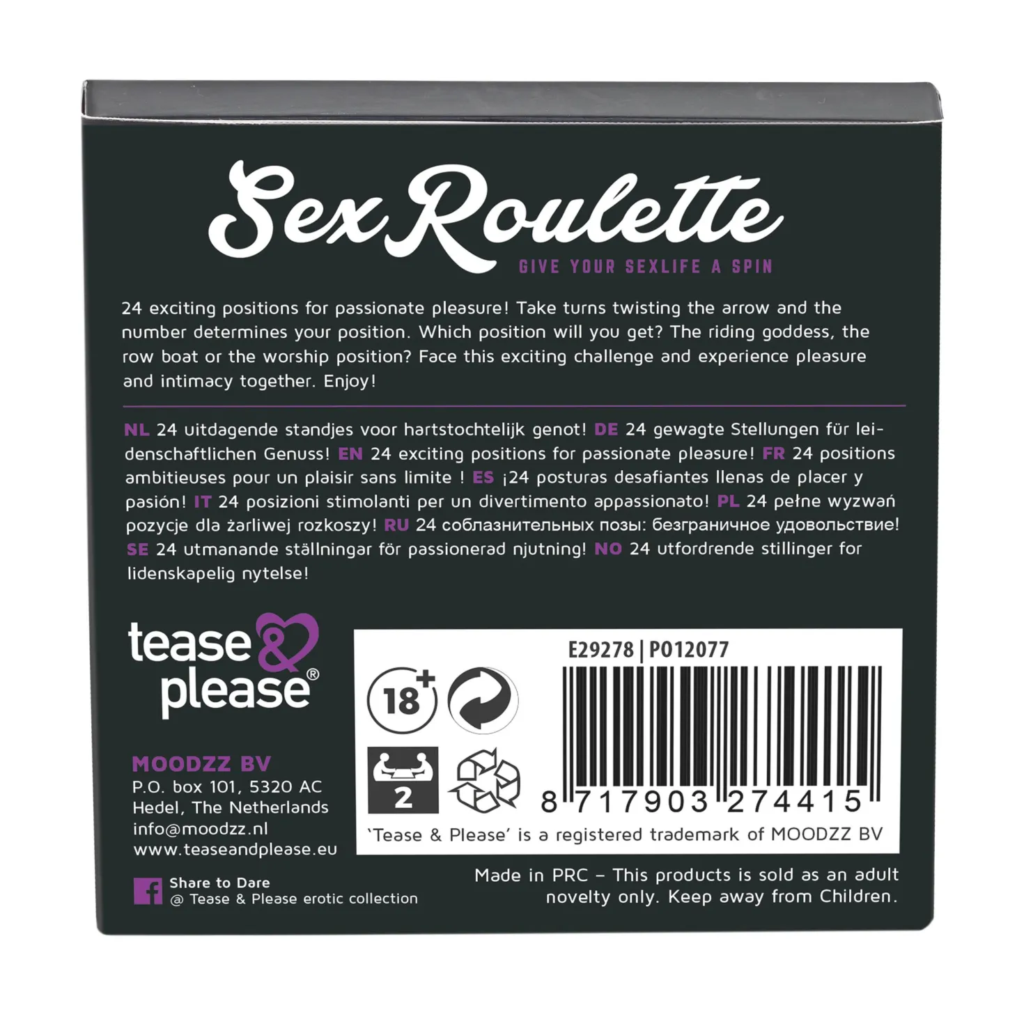 Tease & Please - Sex Roulette Kamasutra