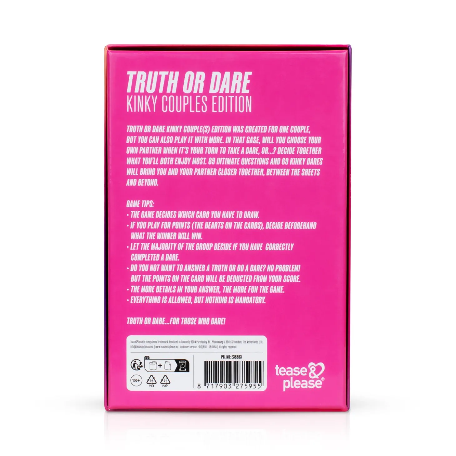 Tease & Please - Truth or Dare Kinky Edition - for couples