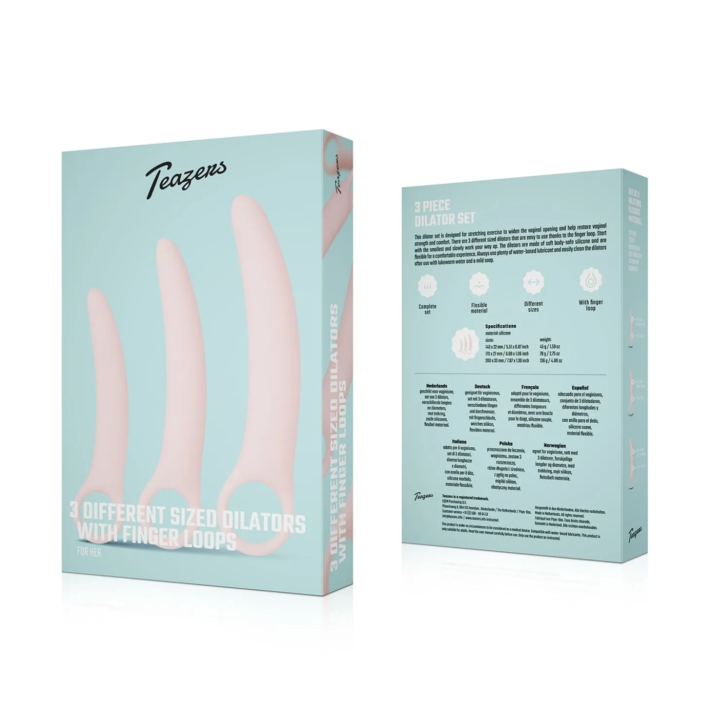 Teazers - Dilatatorenset 3-delig - Roze