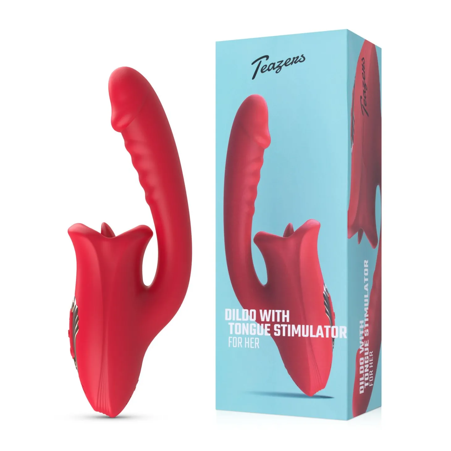 Teazers Dildo met Clitoris Stimulator