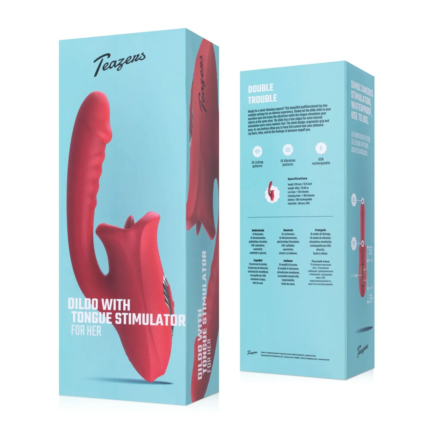 Teazers Dildo met Clitoris Stimulator
