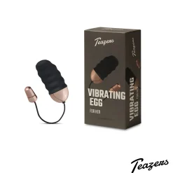 Teazers Geribbeld Vibratie-Eitje Met Afstandsbediening