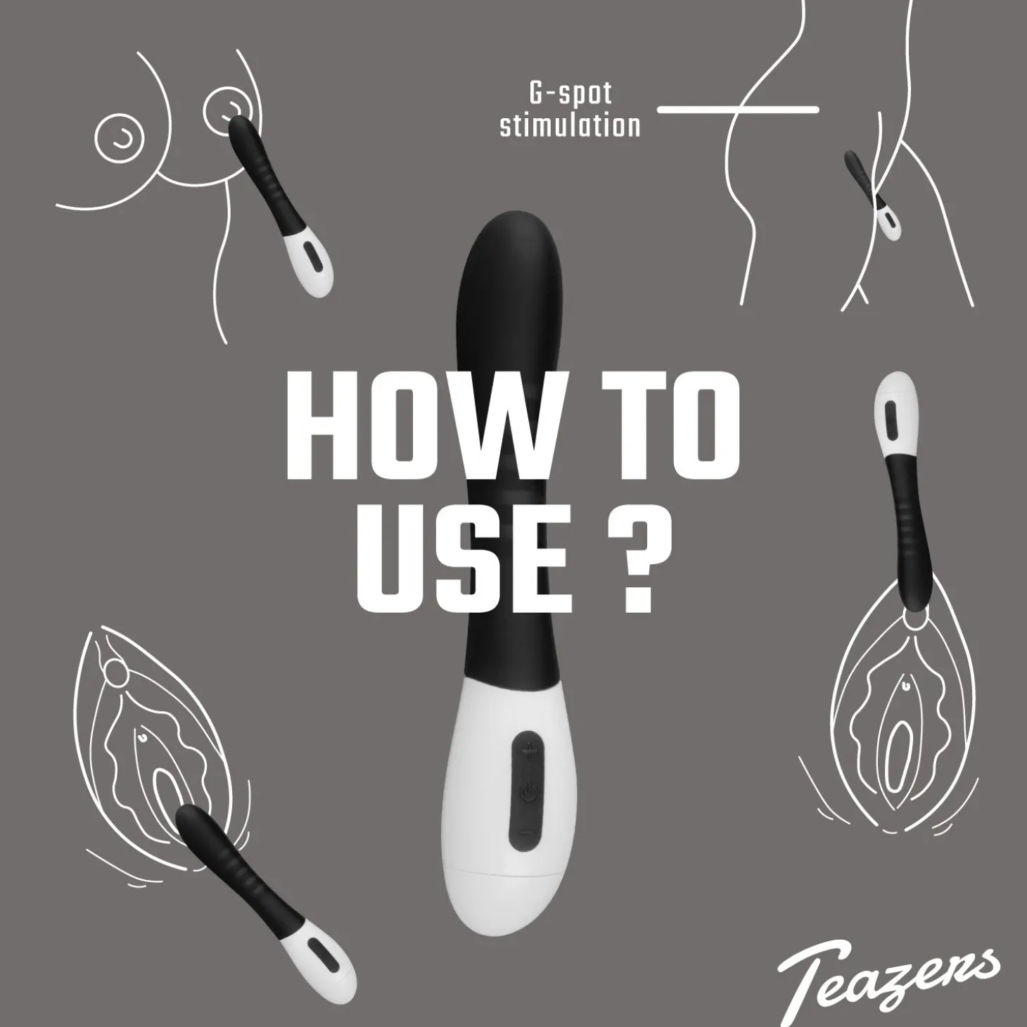 Teazers G-spot Vibrator - Zwart
