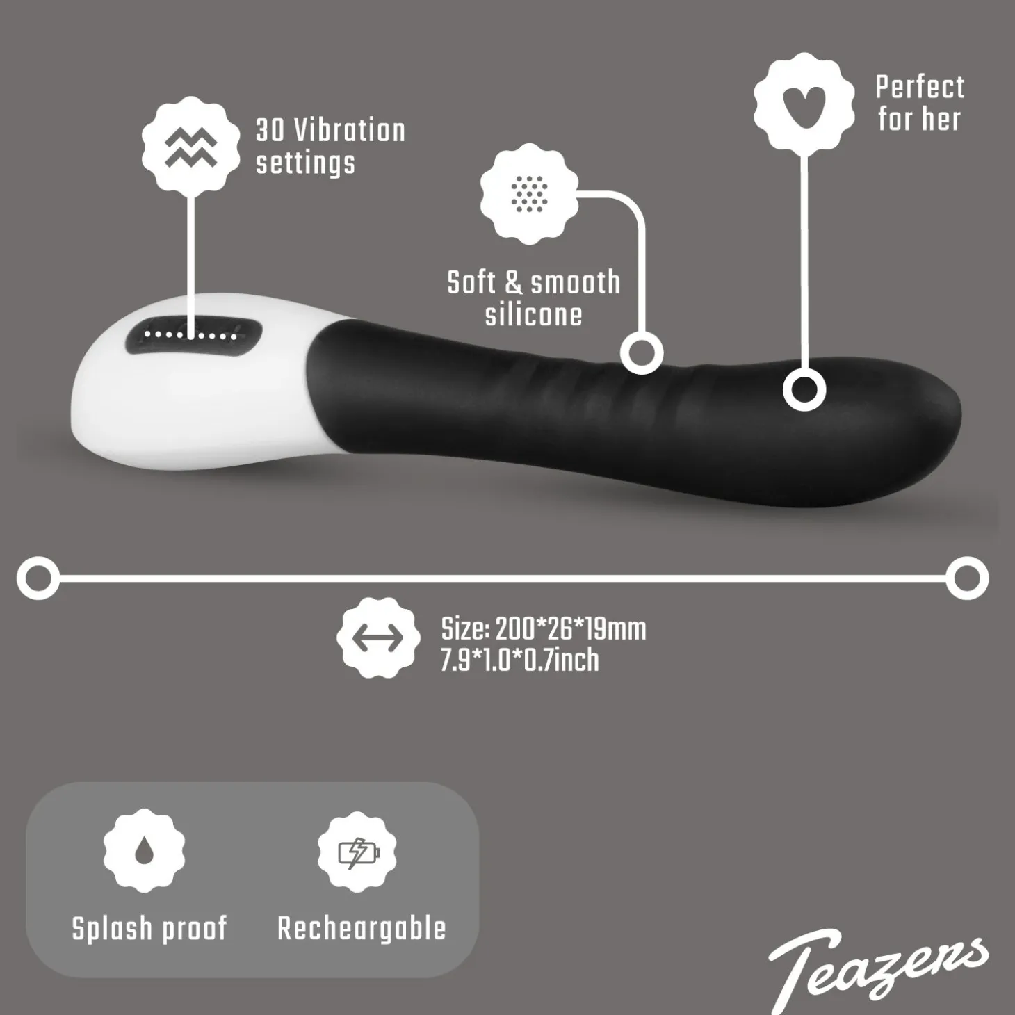 Teazers G-spot Vibrator - Zwart