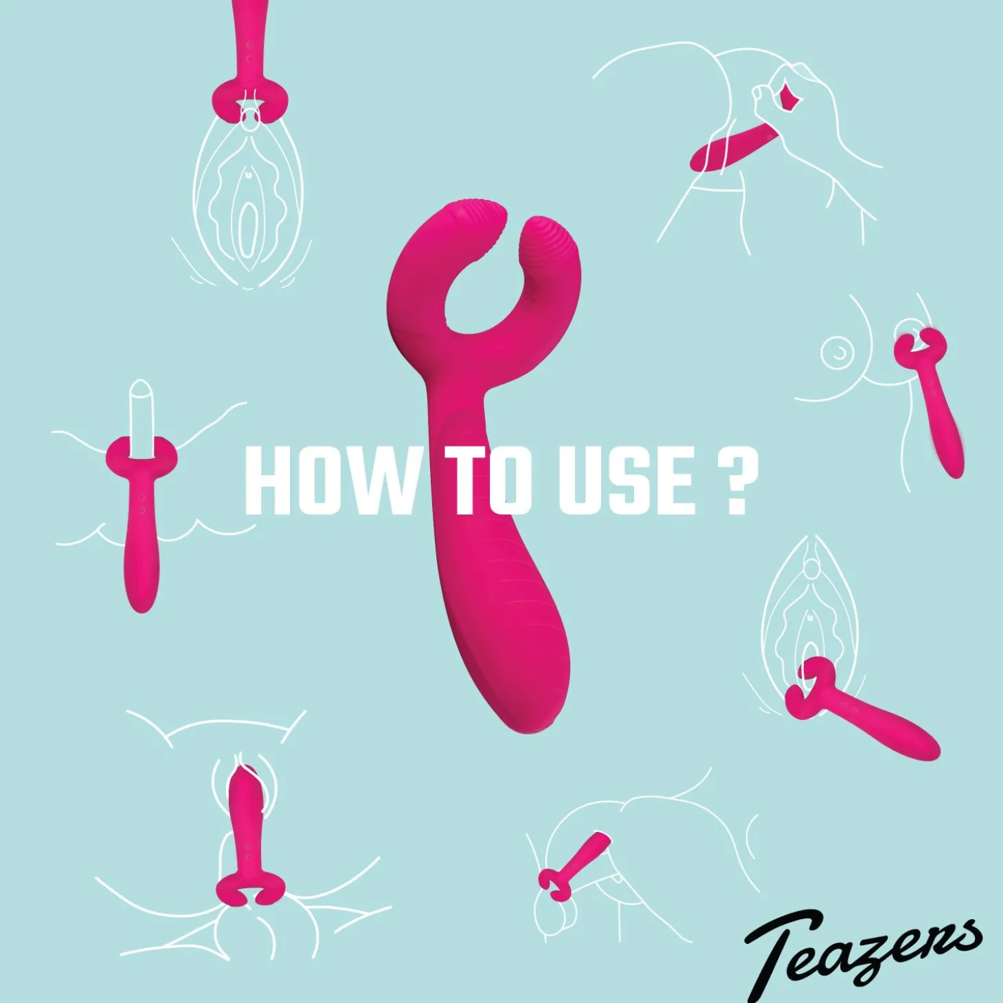 Teazers Pair Vibrator (ideaal voor koppels)