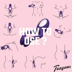 Teazers – Partner Multifun Koppelvibrator – Paars