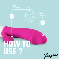 Teazers – Realistische Rabbit Vibrator – Roze
