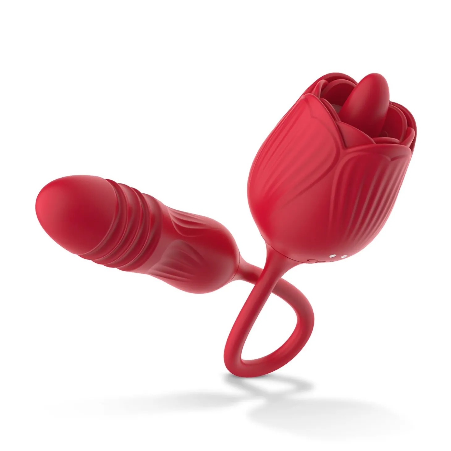 Teazers – Roos Stotende Dildo Vibrator – Rood