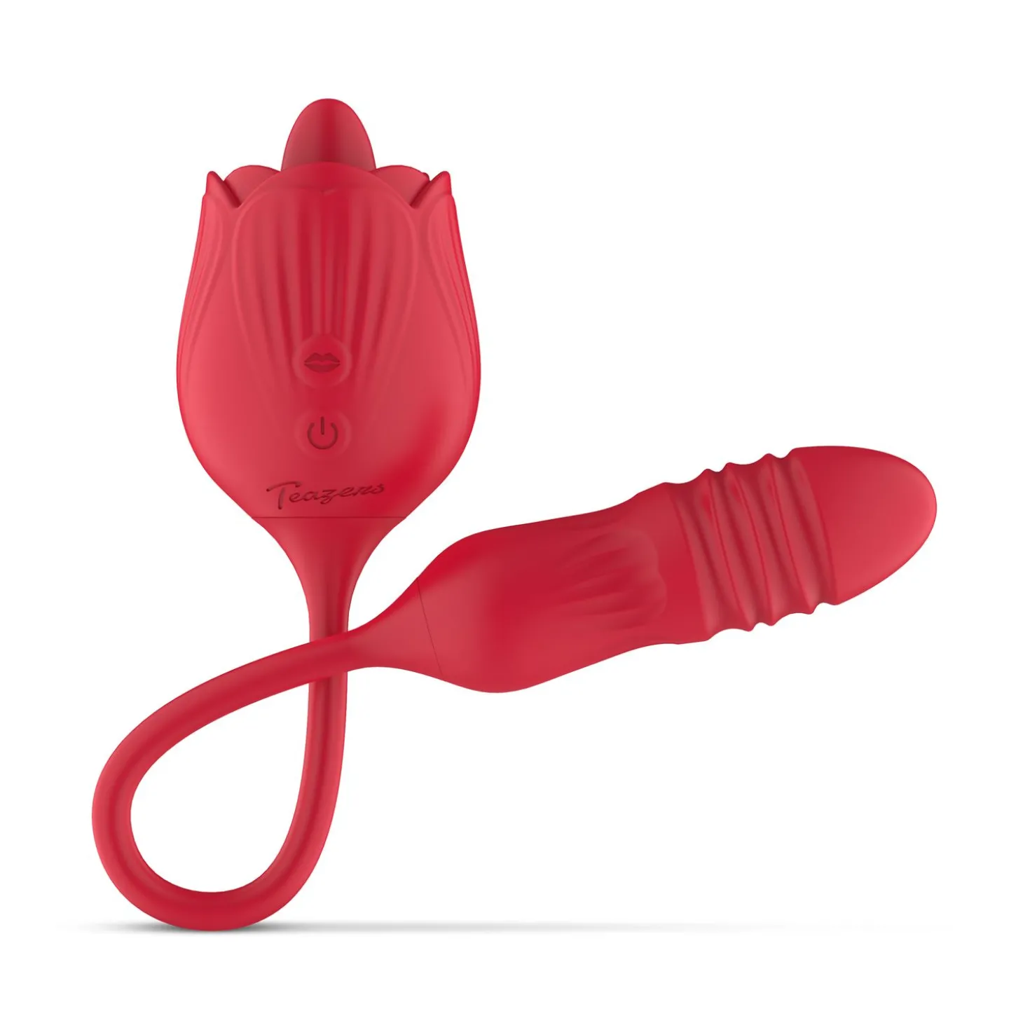 Teazers – Roos Stotende Dildo Vibrator – Rood