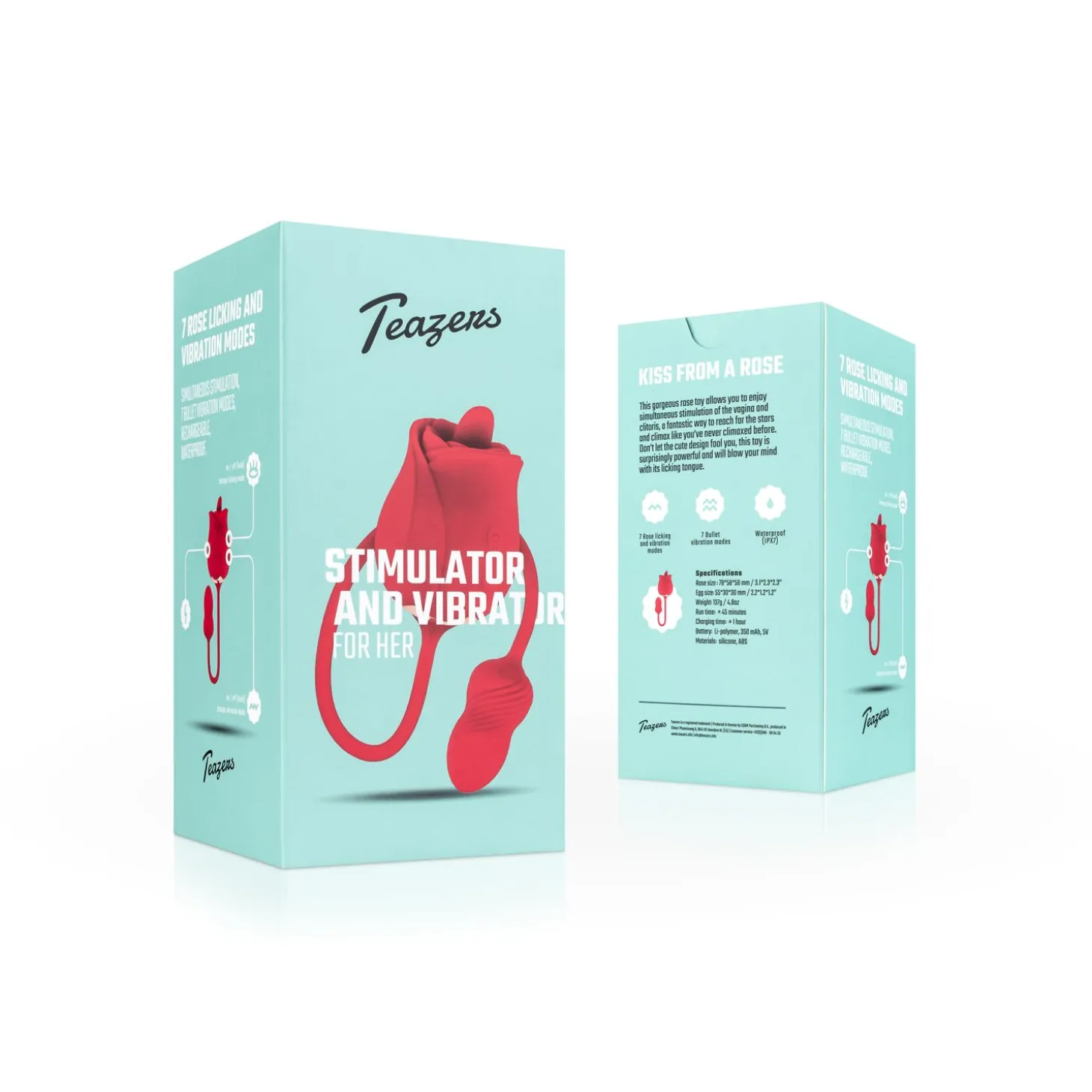 Teazers Rose Vibrator and Clitoris Stimulator