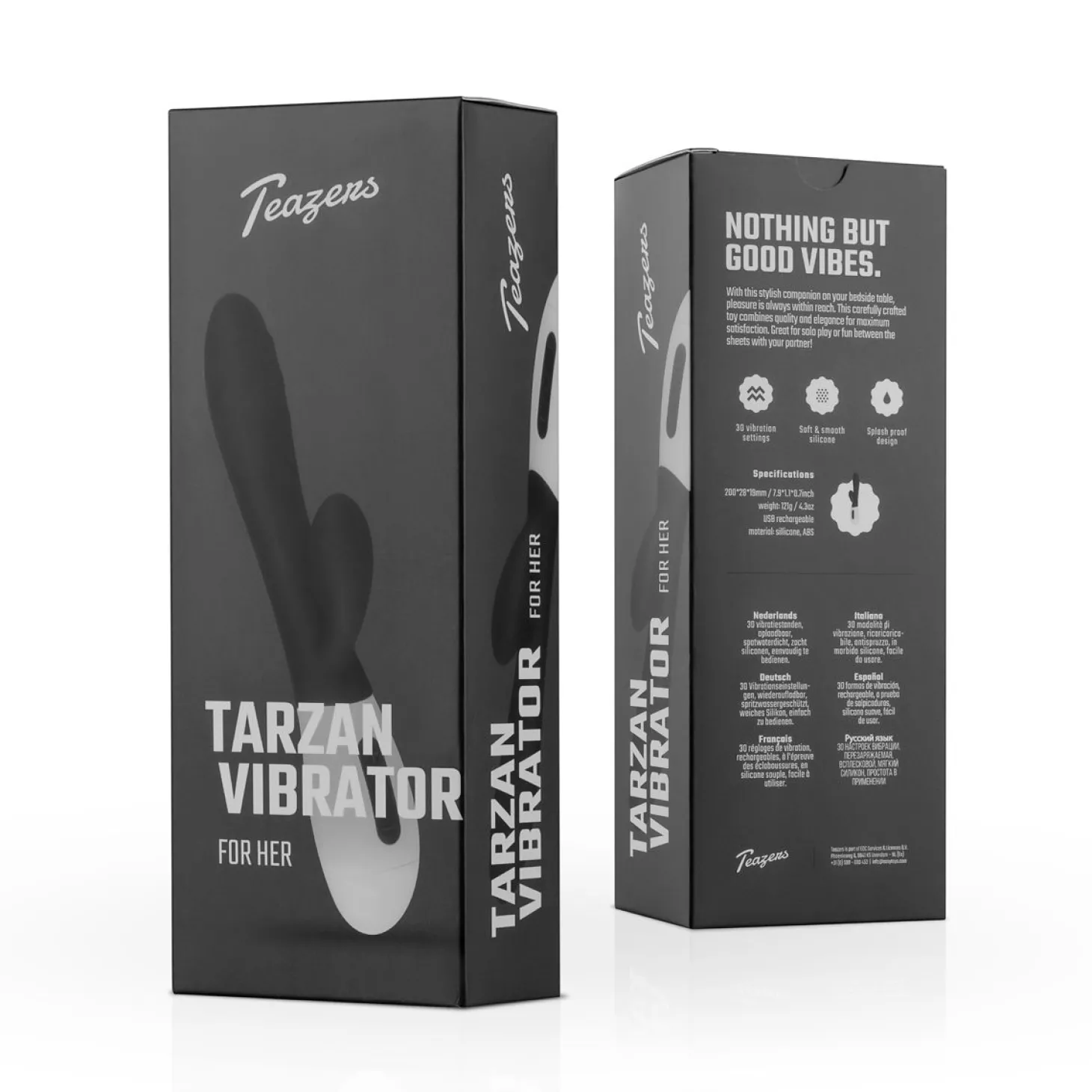 Teazers Tarzan Vibrator - Zwart