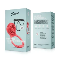 Teazers - Wearable Clitoris Stimulator Harness - Rood