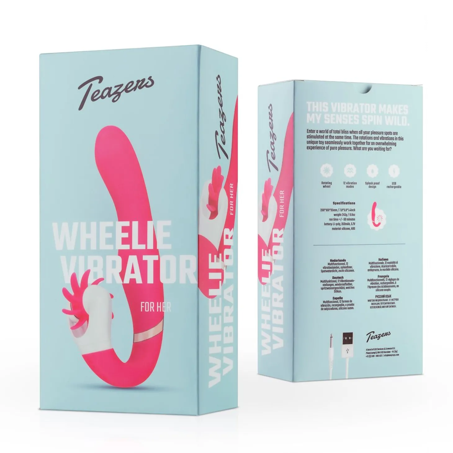 Teazers – Wheelie Vibe Vibrator – Roze
