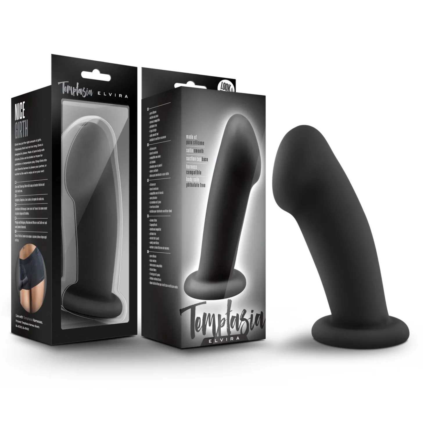 Temptasia - Elvira Dildo - Zwart