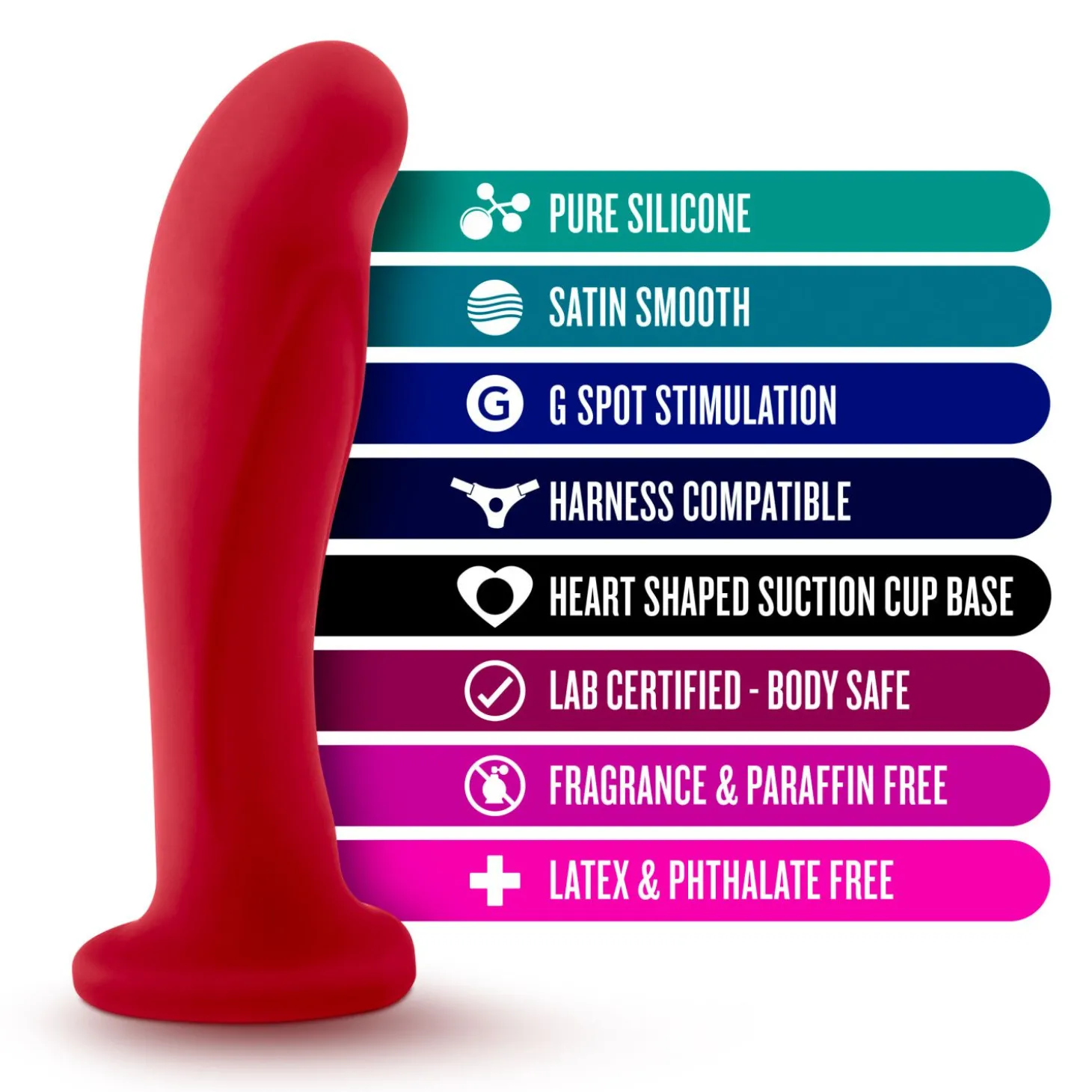 Temptasia - Jezebel Dildo - Crimson