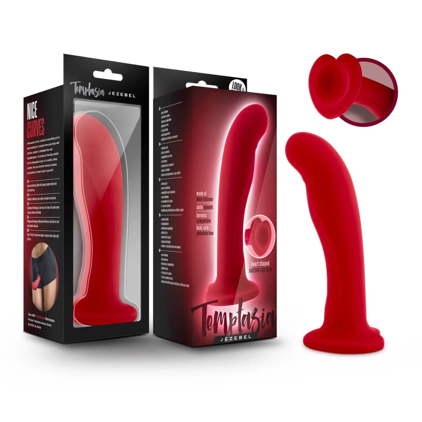 Temptasia - Jezebel Dildo - Crimson