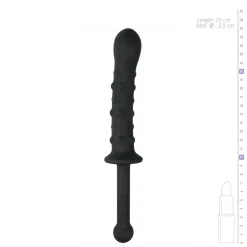 The Handler Dildo Met Handvat Zwart - 25 cm