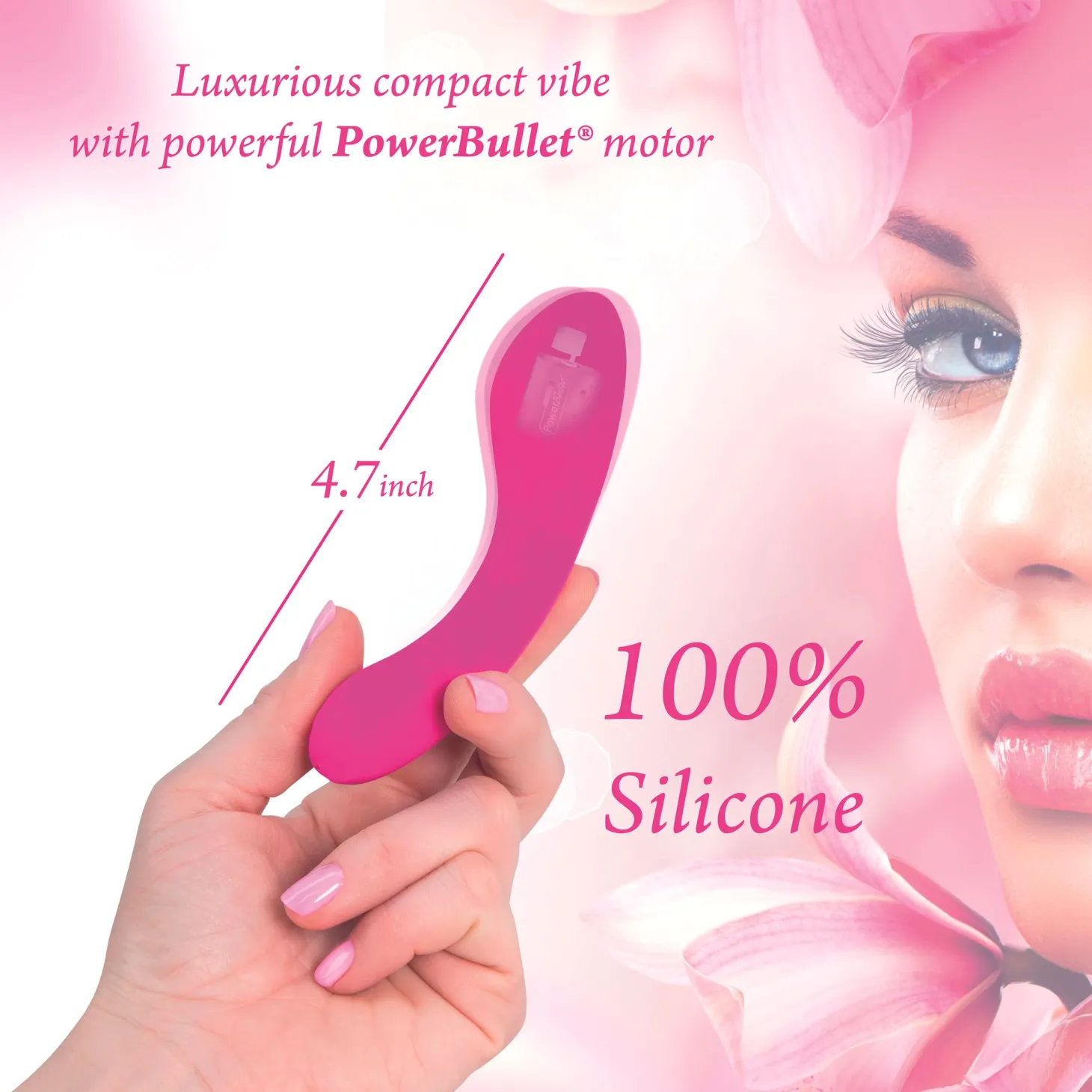 The Mini Swan Wand Vibrator - Roze