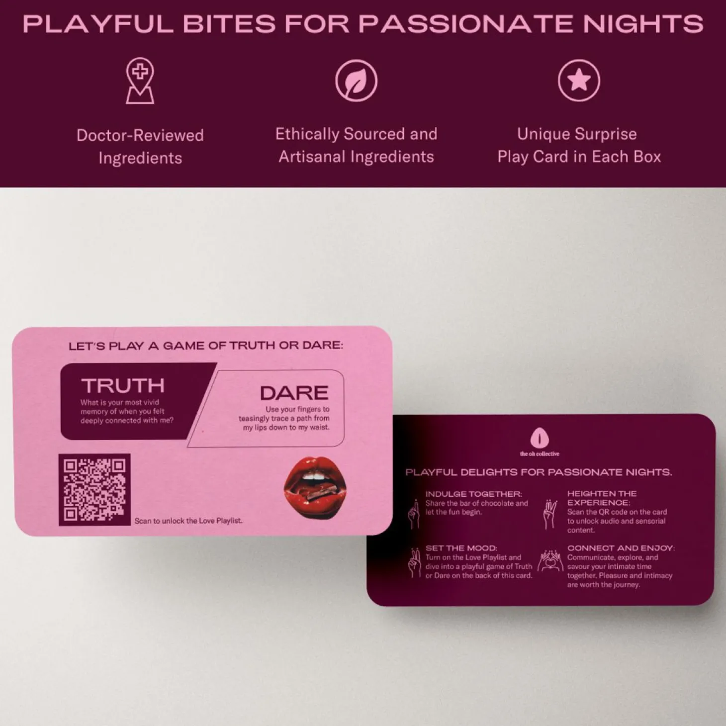 The Oh Collective – Date Night Chocolates – Met Maca & Ginseng