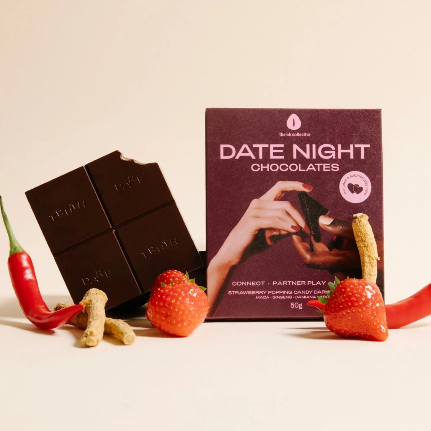 The Oh Collective – Date Night Chocolates – Met Maca & Ginseng