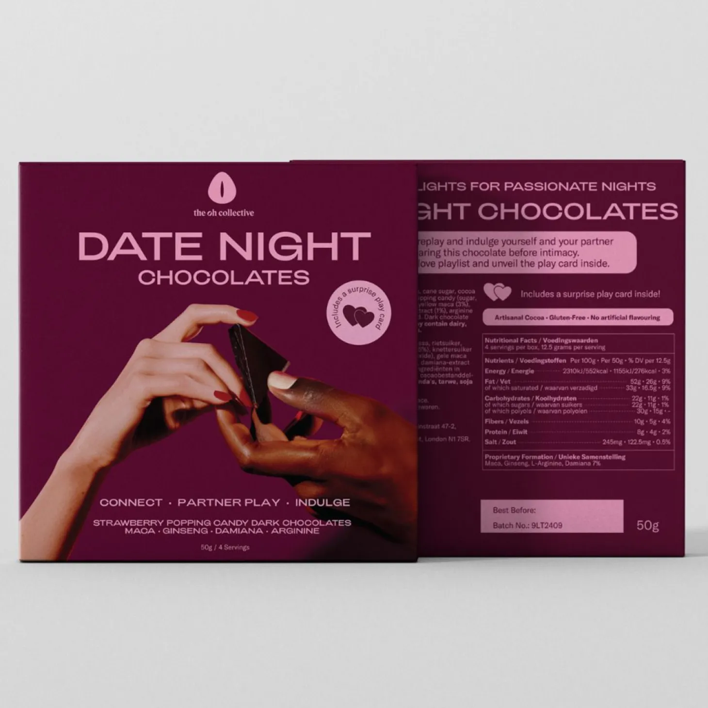 The Oh Collective – Date Night Chocolates – Met Maca & Ginseng
