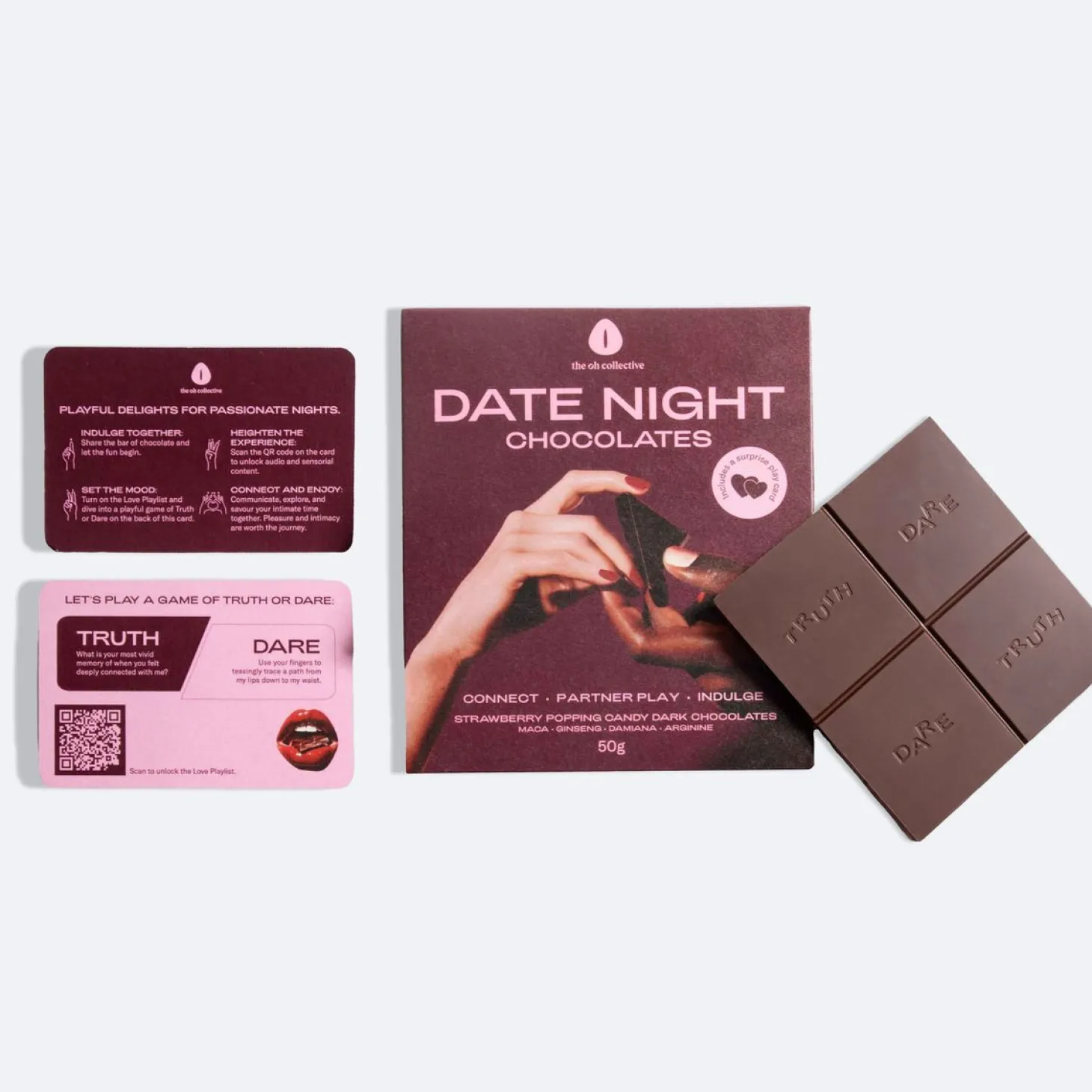 The Oh Collective – Date Night Chocolates – Met Maca & Ginseng