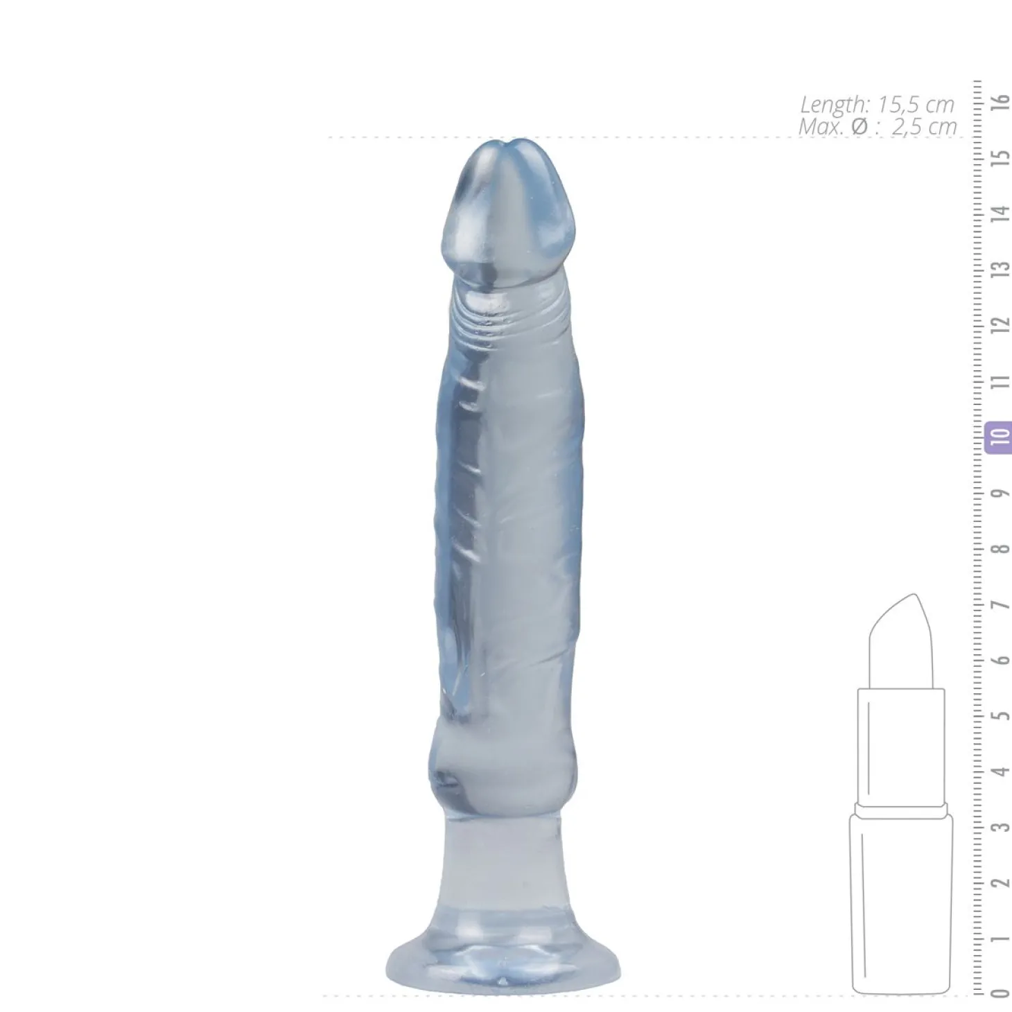 Transparante Crystal Jellies Anal Starter dildo