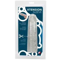 Transparante en verlengende penis sleeve