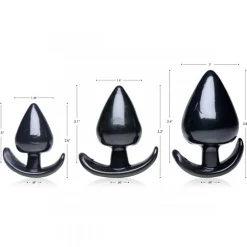 Triple Spades Driedelige Buttplug Set