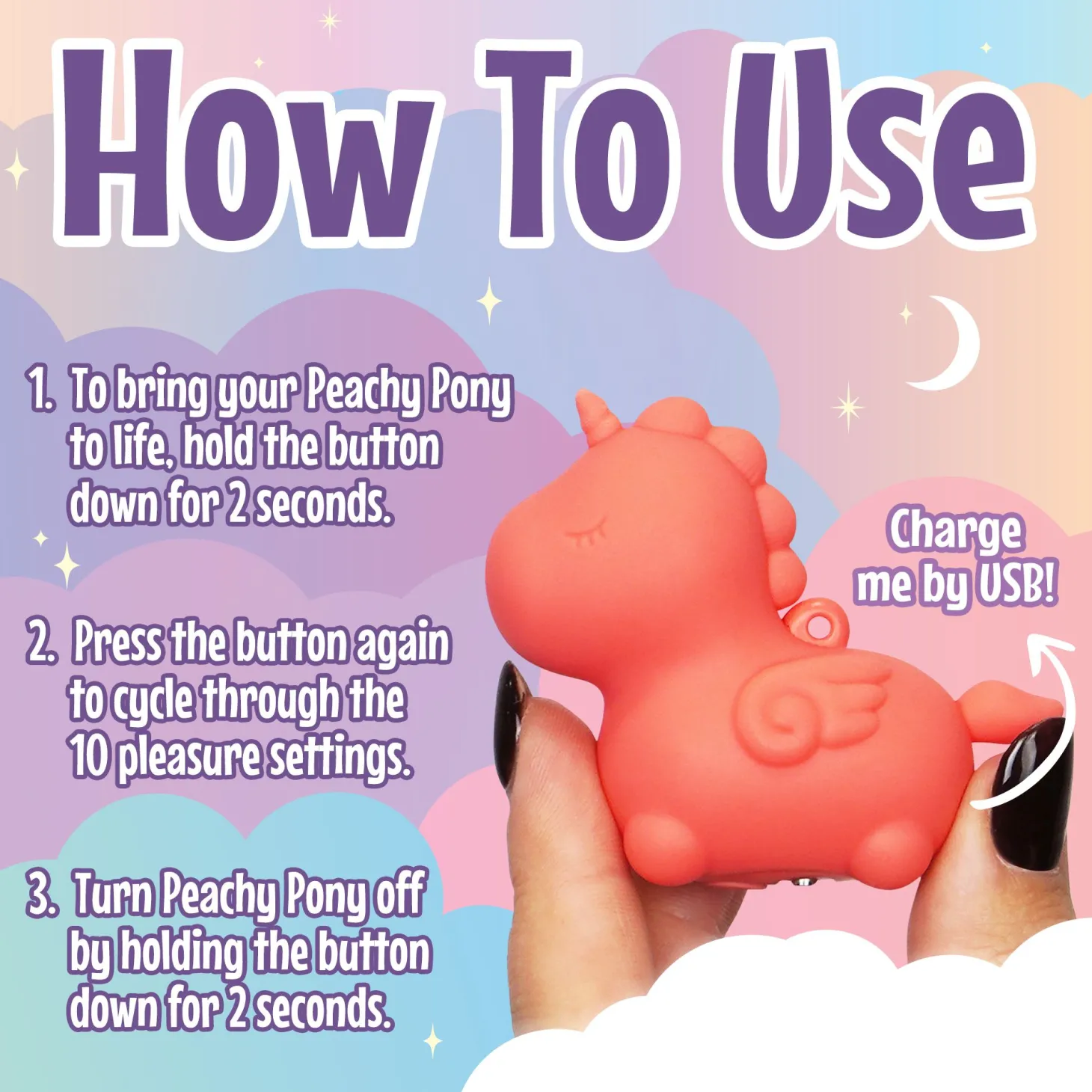 Unihorn - Mini Peachy Pony Vibrator