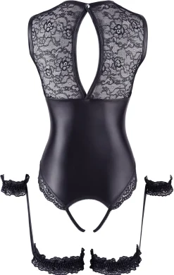 Wetlook body met open kruis