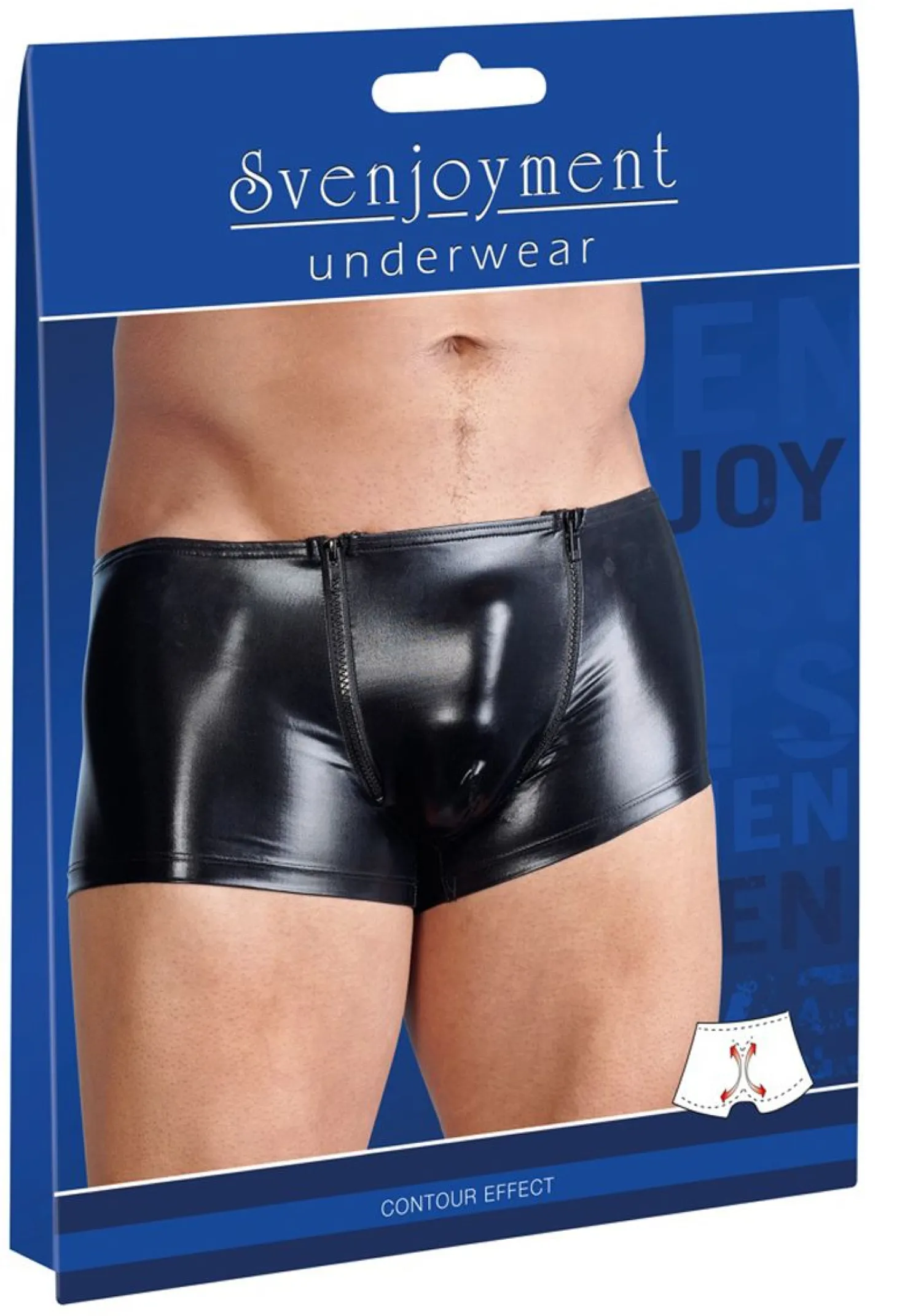 Wetlook Heren Boxer Met Rits