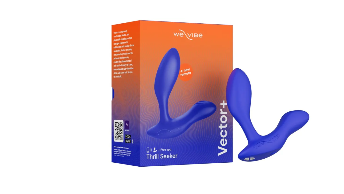 We-Vibe – VECTOR+ Prostaat Massager – Blauw