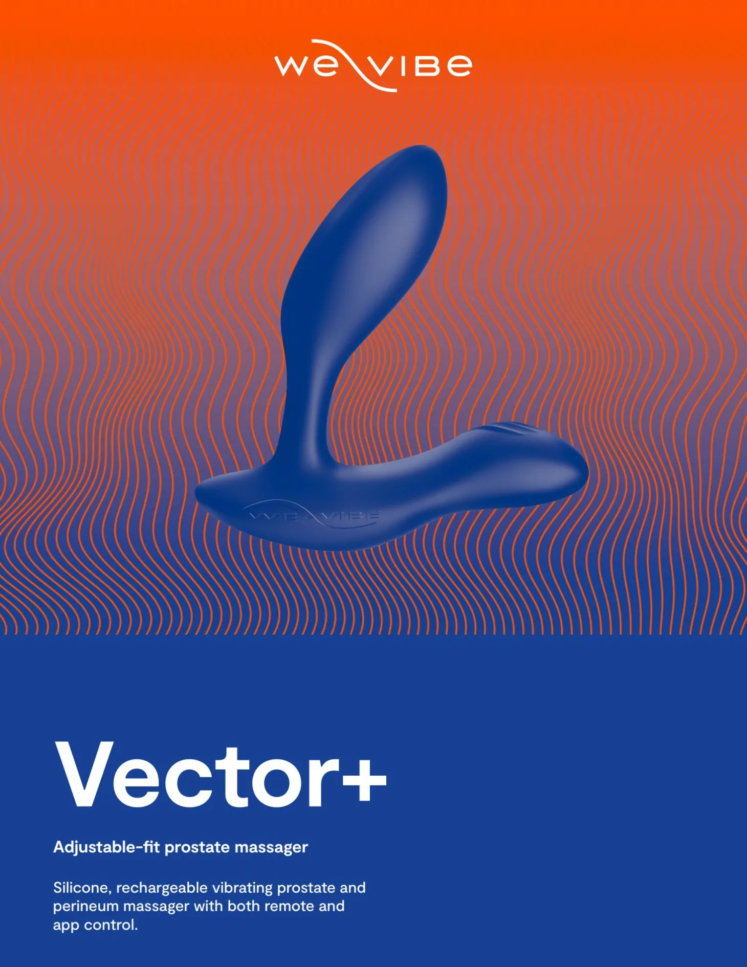 We-Vibe – VECTOR+ Prostaat Massager – Blauw