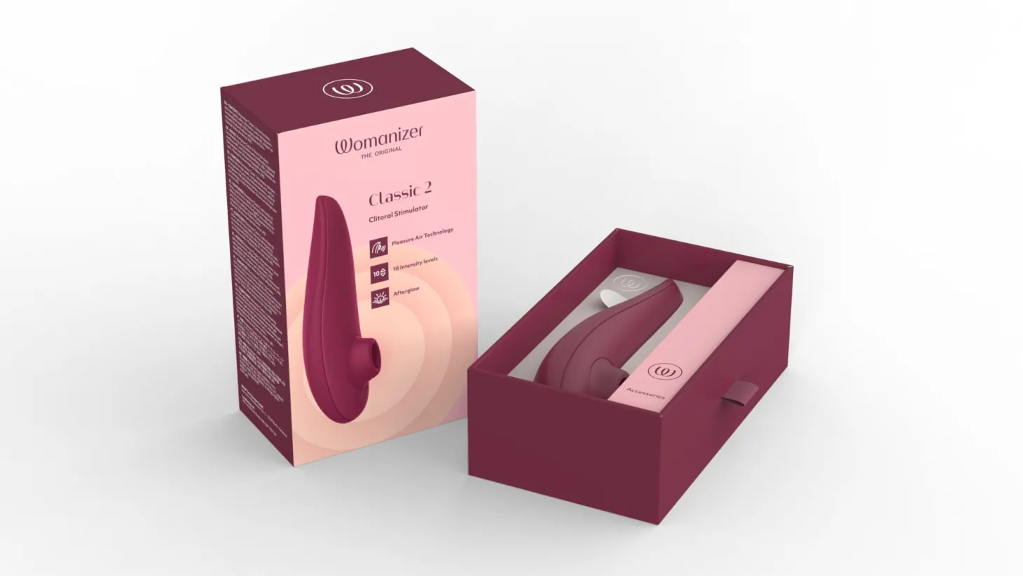 Womanizer Classic 2 Luchtdruk vibrator - Bordeaux
