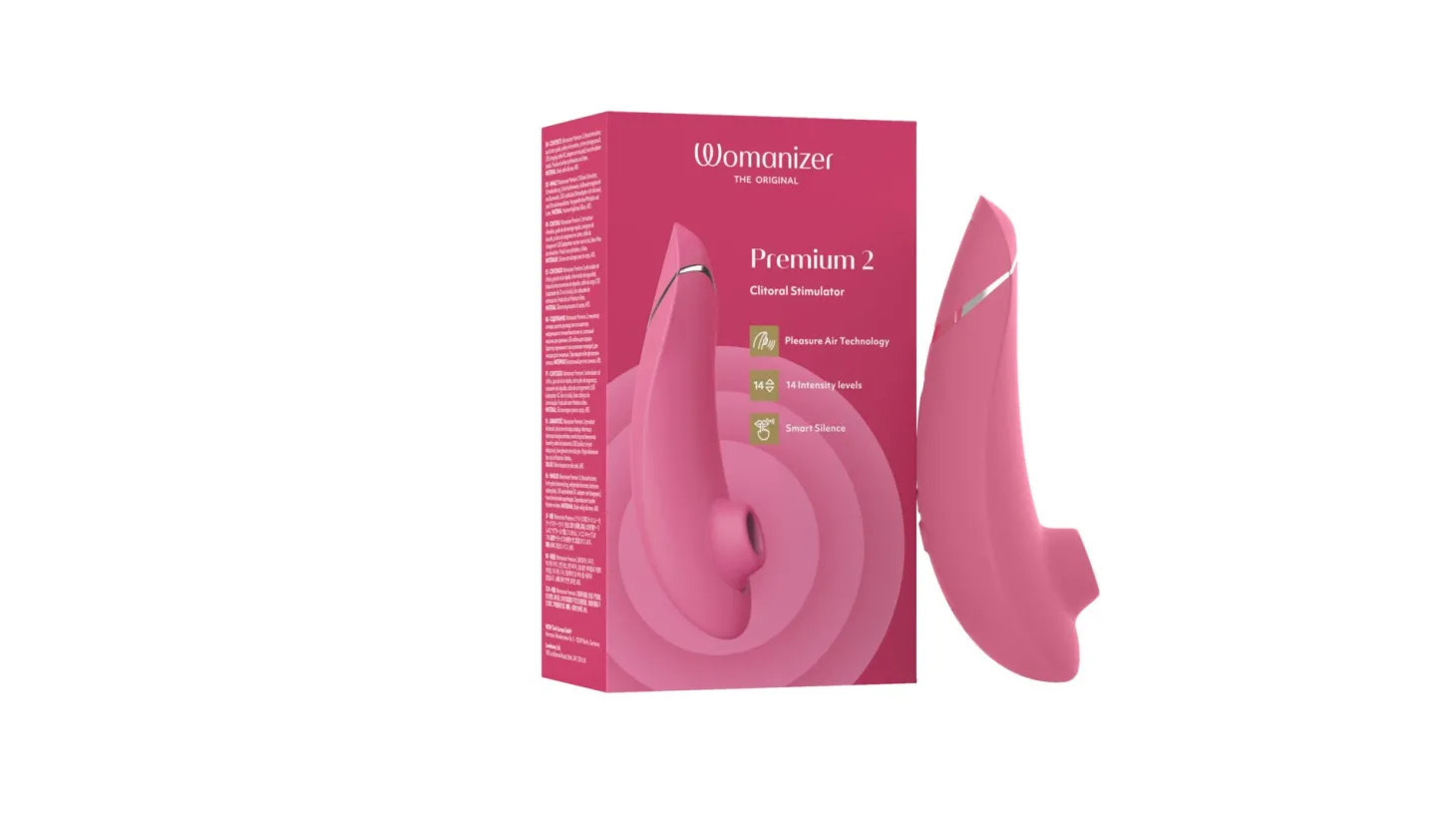 Womanizer Premium 2 Luchtdrukvibrator - Raspberry