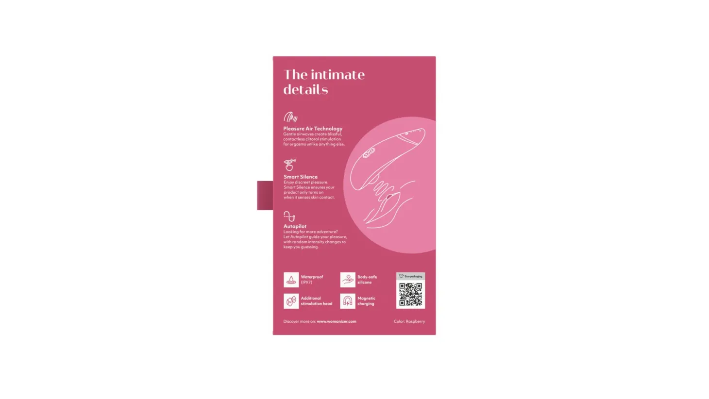 Womanizer Premium 2 Luchtdrukvibrator - Raspberry
