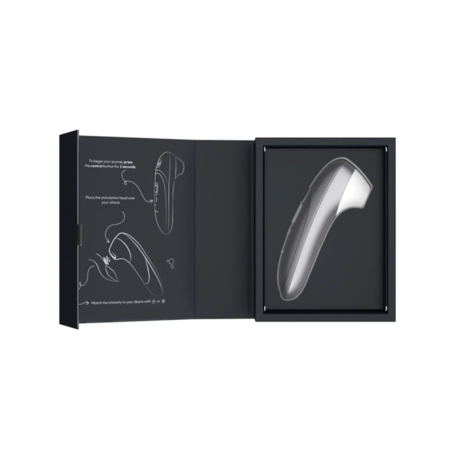 Womanizer Pro - Luchtdruk Vibrator - Silver