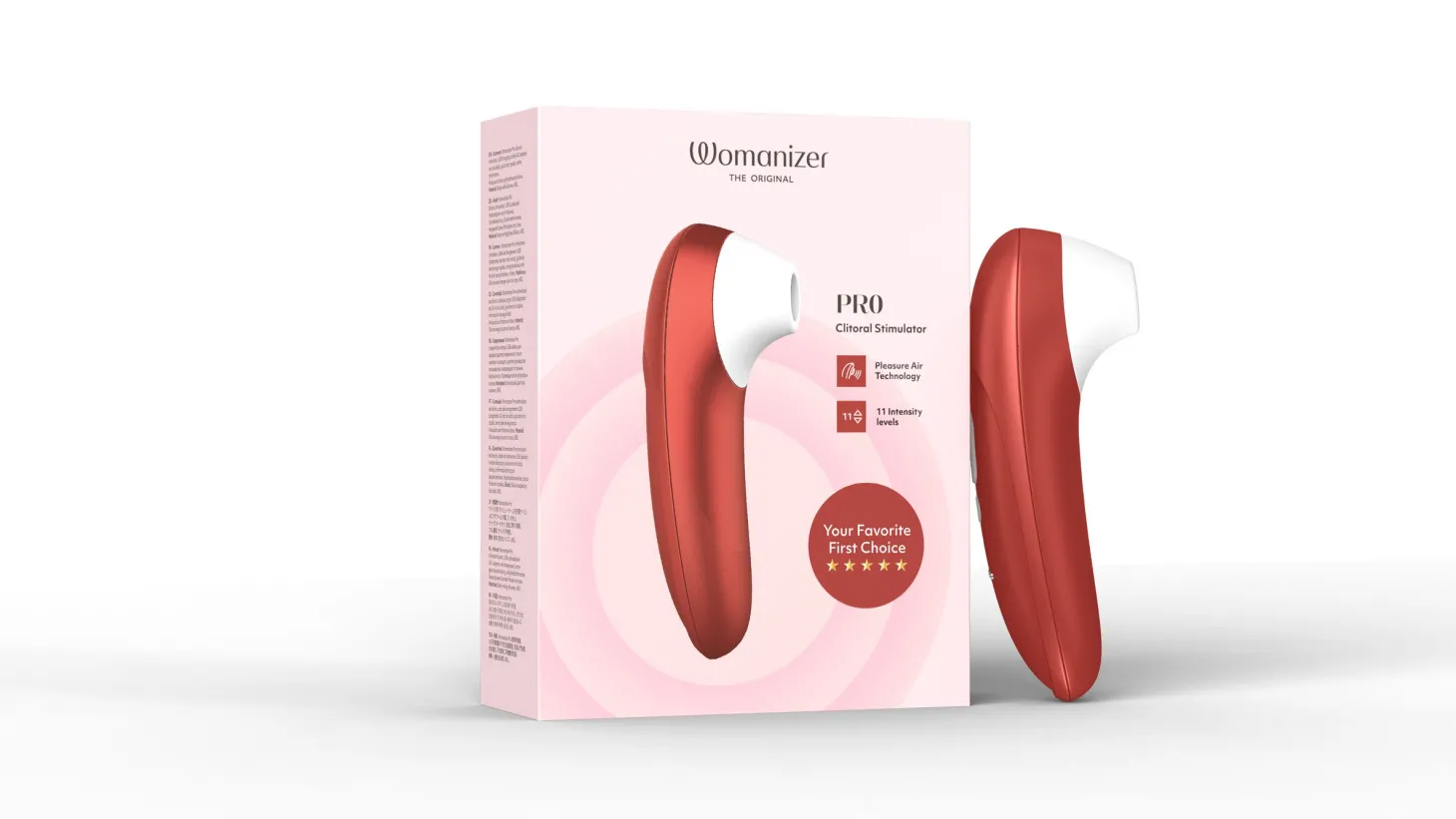 Womanizer Pro - Luchtdruk Vibrator - Bordeaux Red